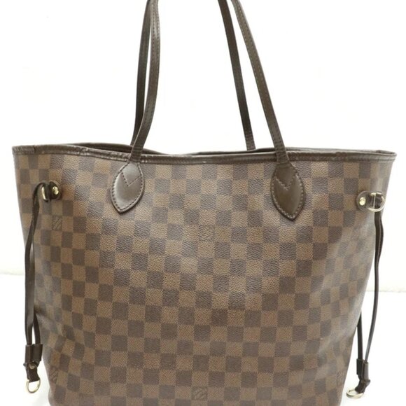 Louis Vuitton Damier Ebene Neverfull MM Tote Bag - Brown - Picture 1 of 14